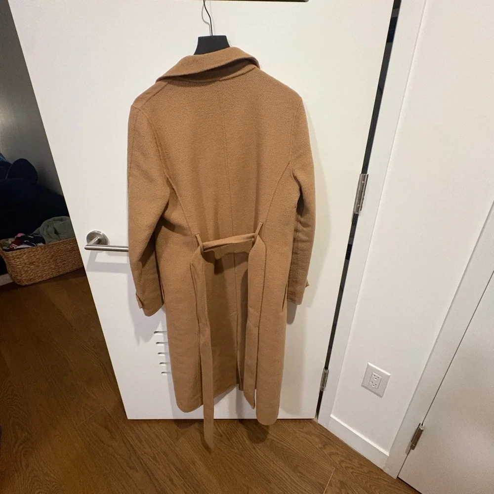 Reiss Camel Belted Trench Coat - Picture 8 of 8